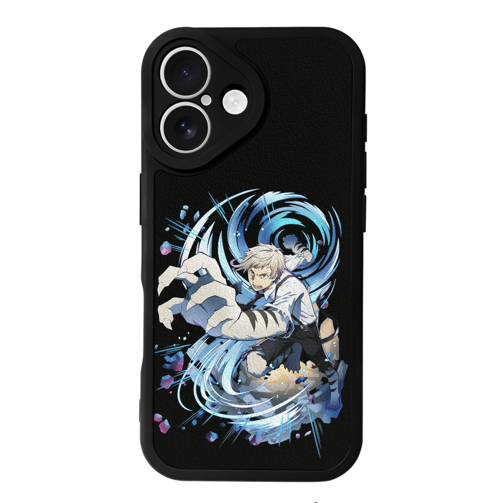 （画像用） 文豪ストレイドッグス Bungo Stray Dogs 【iPhone 16シリーズ対応】シリコンスマホケース（レザー調） 材質：シリコン